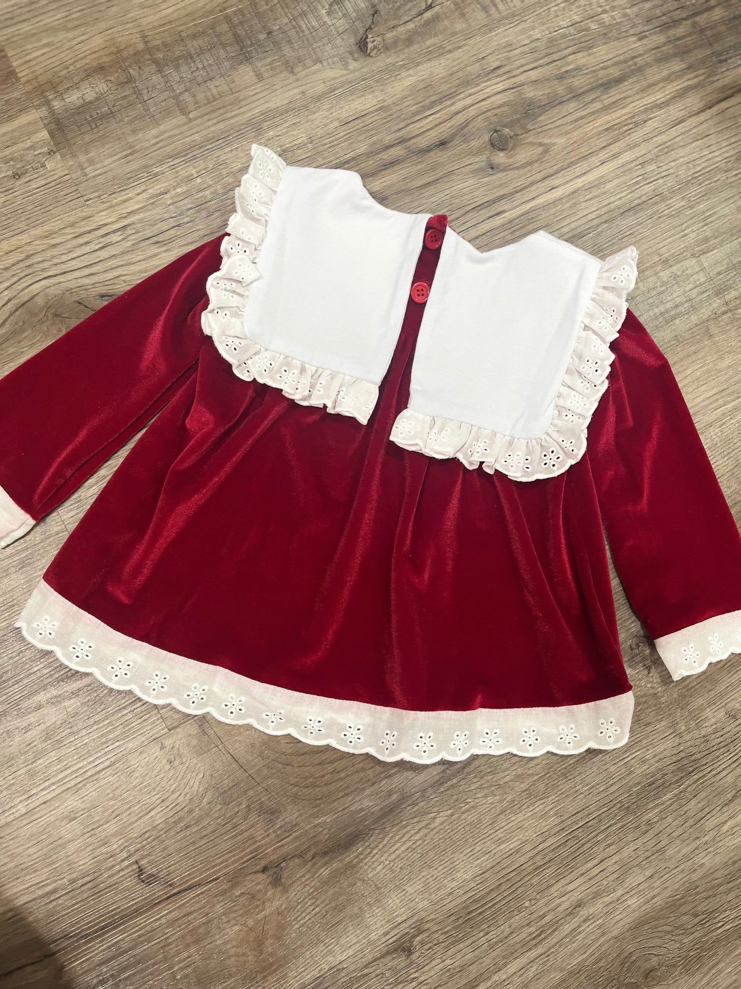 BLANK-Red Velvet Diaper Set