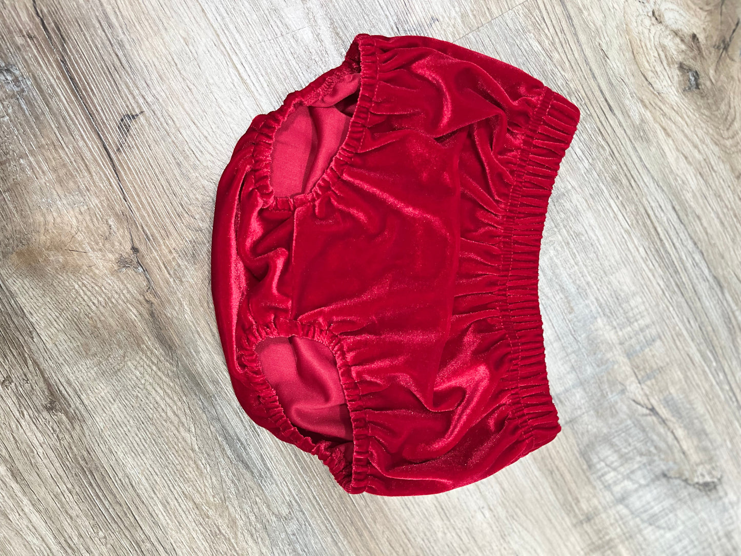 BLANK-Red Velvet Diaper Set