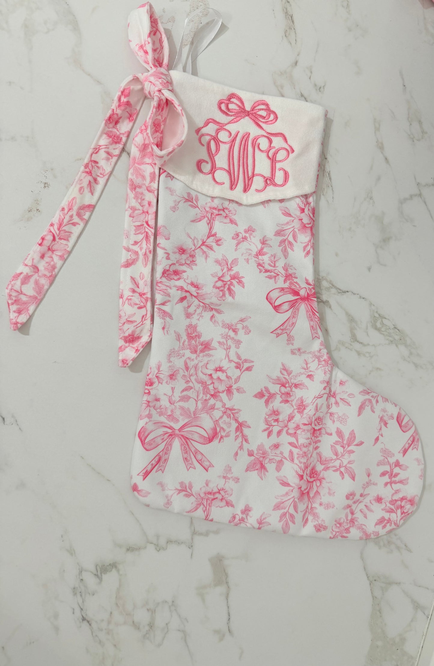 BLANK- Pink Bow Stockings