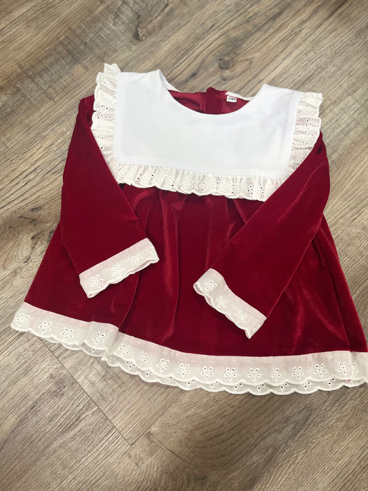 BLANK-Red Velvet Diaper Set